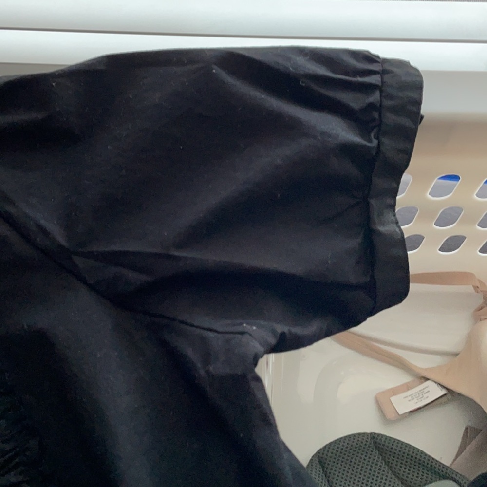 Black Button Up Ss Tux Top - image 5